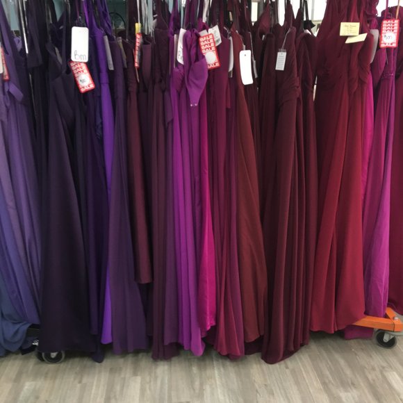 Lot of 5 Bridesmaids Formal Dresses, Samples,  Designer Stamped - Picture 11 of 16